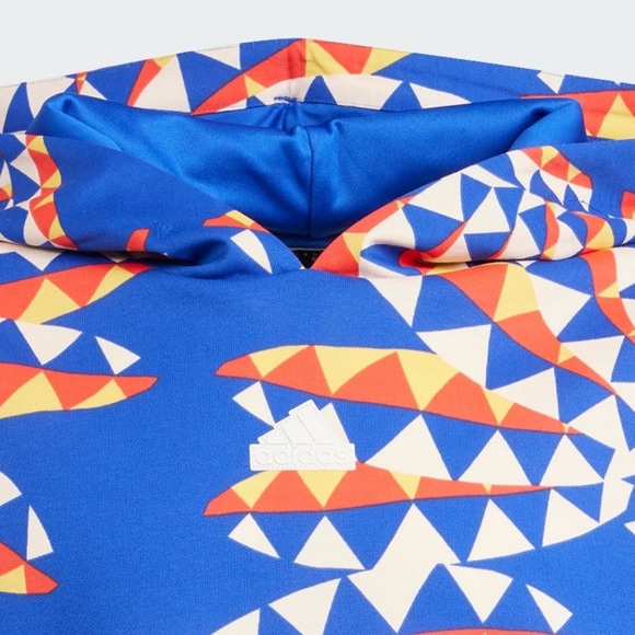 FARM RIO x Adidas track hoodie boblue oversized fit - Picture 4 of 8